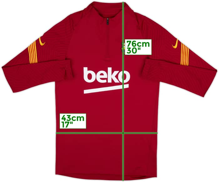 2020-21 Barcelona Nike 1/4 Zip Training Top - 5/10 - (S)