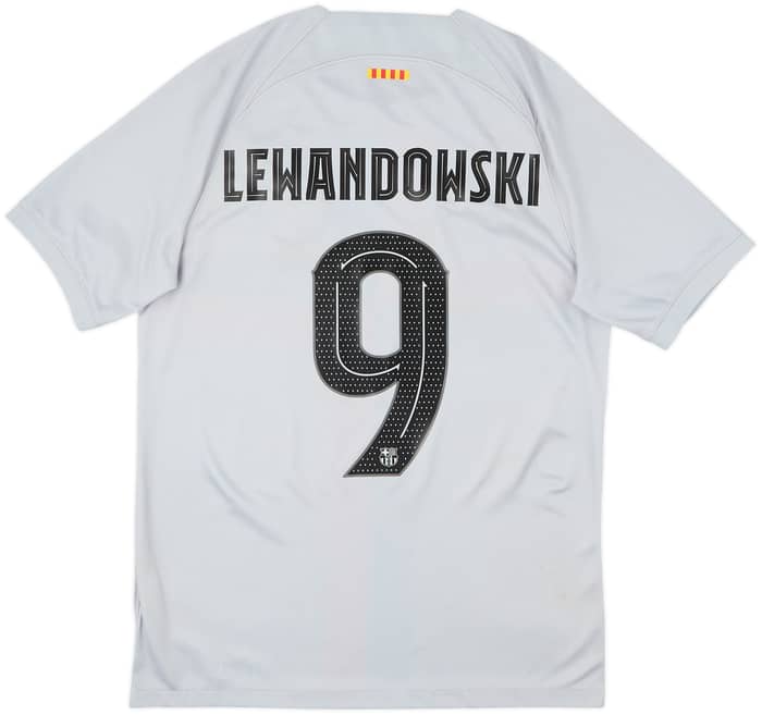 2022-23 Barcelona Third Shirt Lewandowski #9 - 7/10 - (M)