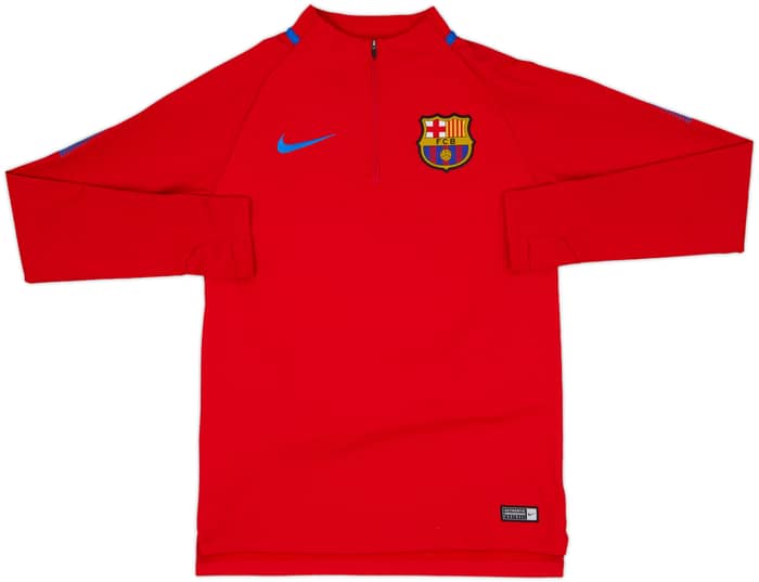2017-18 Barcelona Nike 1/4 Zip Drill Top - 8/10 - (S)