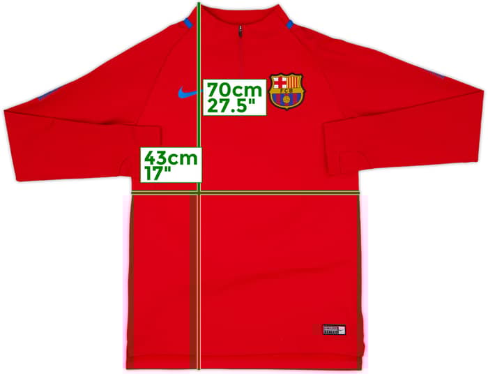 2017-18 Barcelona Nike 1/4 Zip Drill Top - 8/10 - (S)