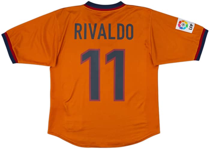 1998-00 Barcelona Third Shirt Rivaldo #11 - 8/10 - (S)