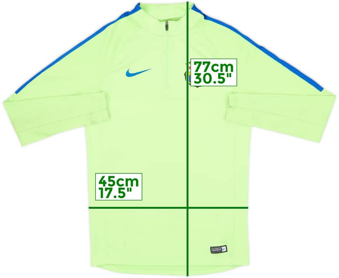 2017-18 Barcelona Nike 1/4 Zip Drill Top - 8/10 - (S)