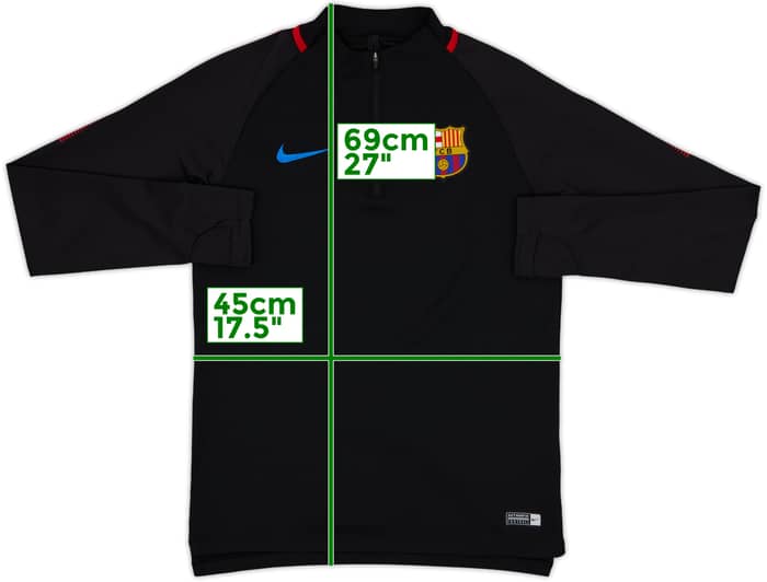 2017-18 Barcelona Nike 1/4 Zip Drill Top - 10/10 - (S)