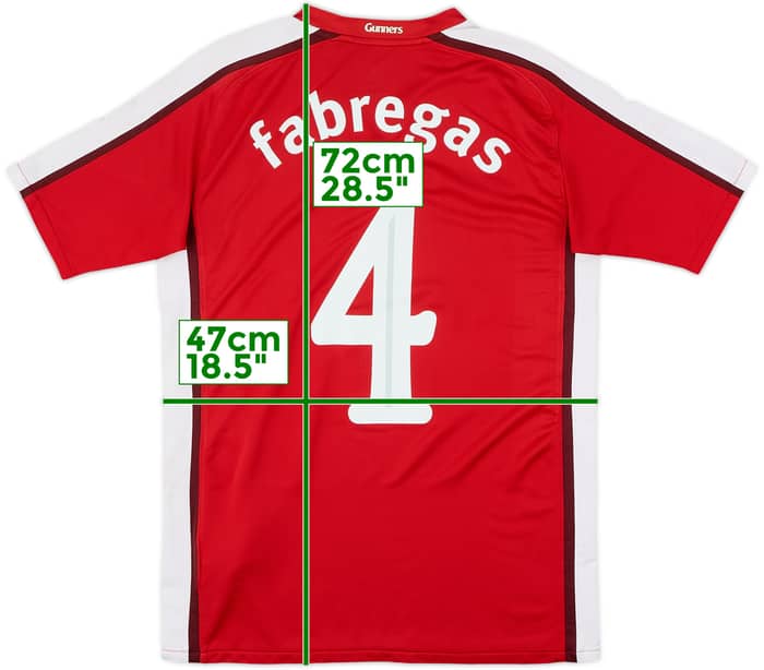 2008-10 Arsenal Home Shirt Fabregas #4 - 8/10 - (XL.Boys)