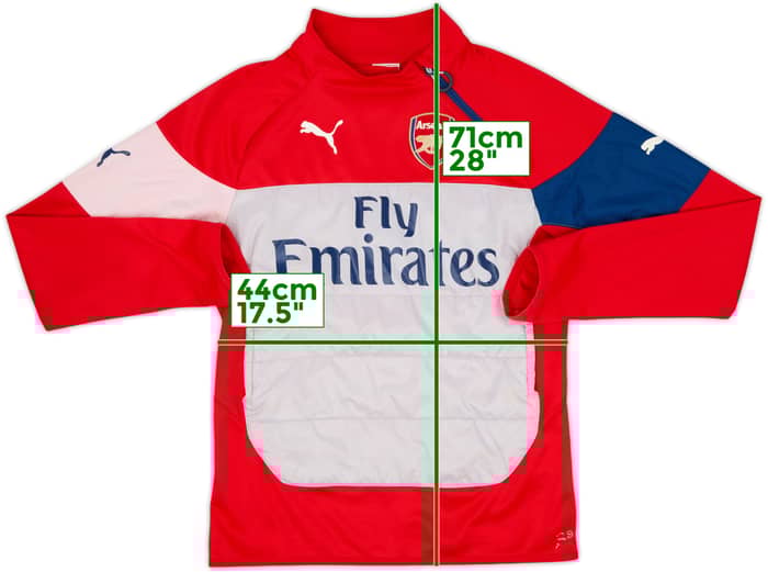 2014-15 Arsenal Puma 1/4 Zip Drill Top - 7/10 - (S)