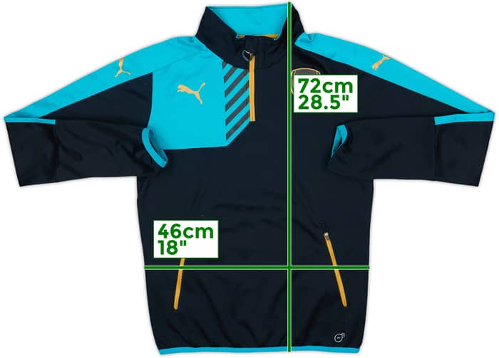 2015-16 Arsenal Puma 1/4 Zip Drill Top - 9/10 - (S)