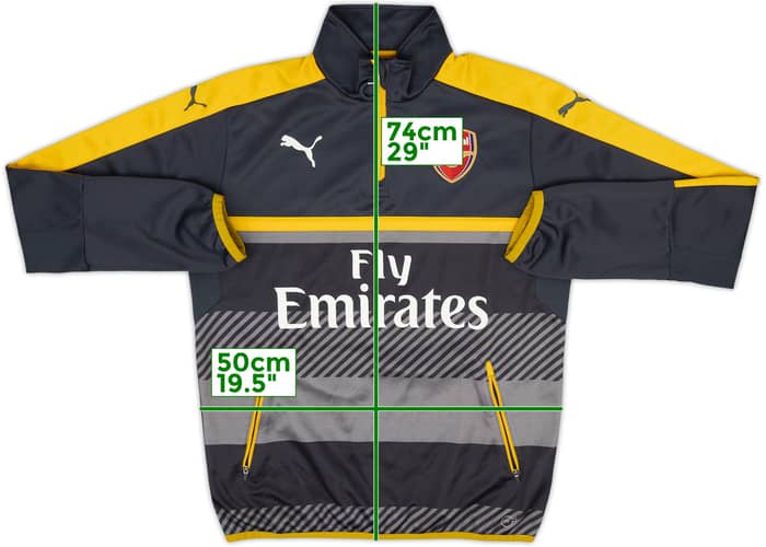 2015-16 Arsenal Puma 1/4 Zip Training Top - 8/10 - (M)