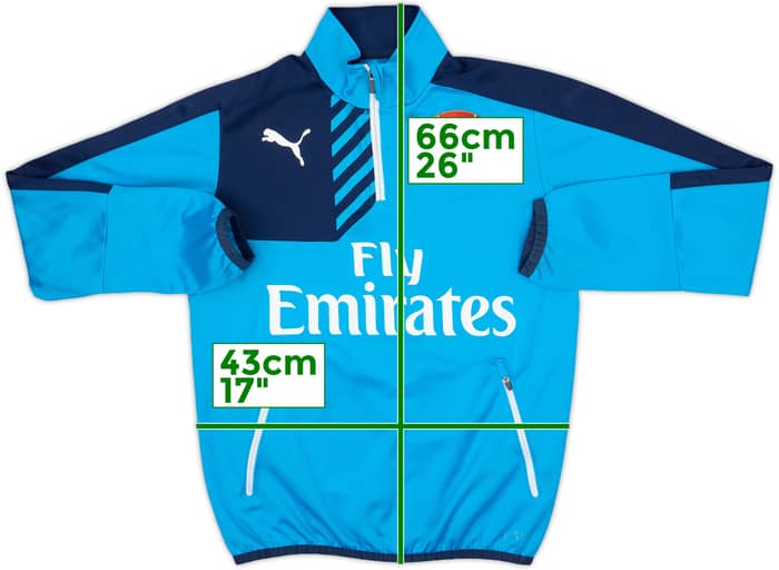 2015-16 Arsenal Puma 1/4 Zip Drill Top - 7/10 - (L.Boys)