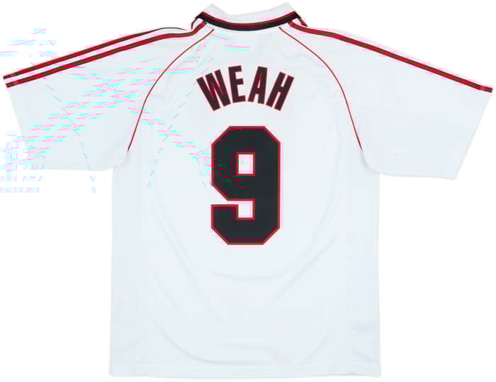 1998-99 AC Milan Away Shirt Weah #9 - 6/10 - (L)