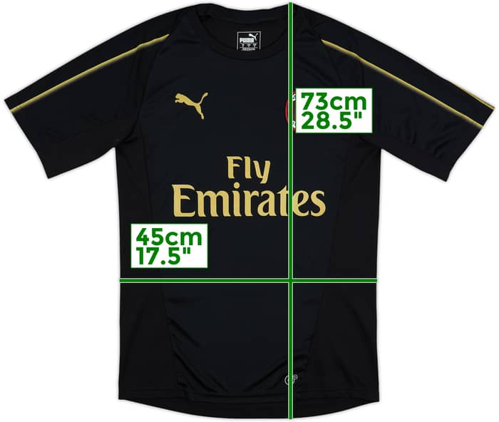 2018-19 AC Milan Puma Training Shirt - 8/10 - (S)