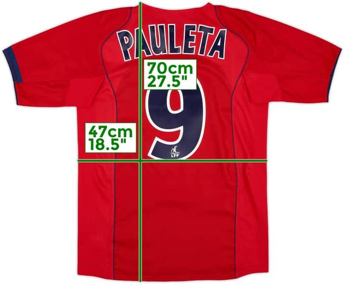 2004-05 Paris Saint-Germain Away Shirt Pauleta #9 - 8/10 - (XL.Boys)