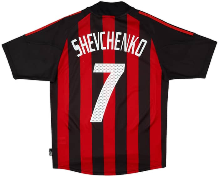 2002-03 AC Milan Home Shirt Shevchenko #7 - 8/10 - (S)