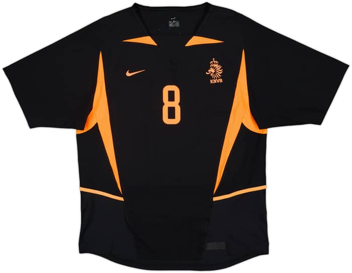 2002-04 Netherlands Away Shirt Davids #8 - 9/10 - (M)