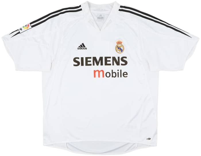 2004-05 Real Madrid Home Shirt Zidane #5 - 9/10 - (XL)