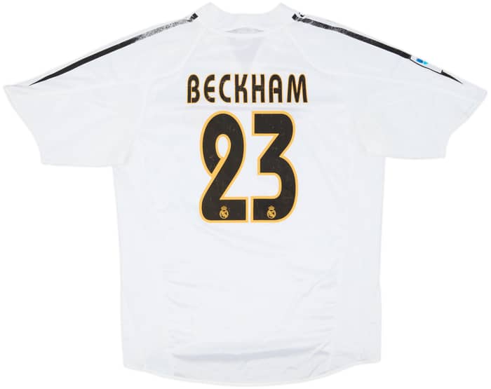 2004-05 Real Madrid Home Shirt Beckham #23 - 5/10 - (M)