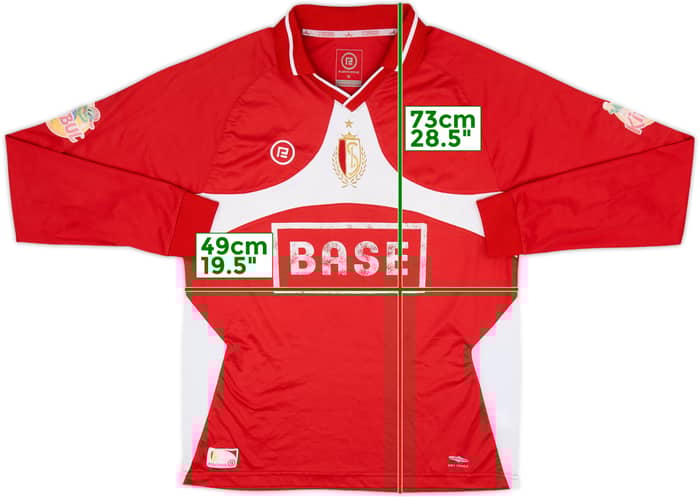 2010-11 Standard Liege Home L/S Shirt #14 - 4/10 - (M)