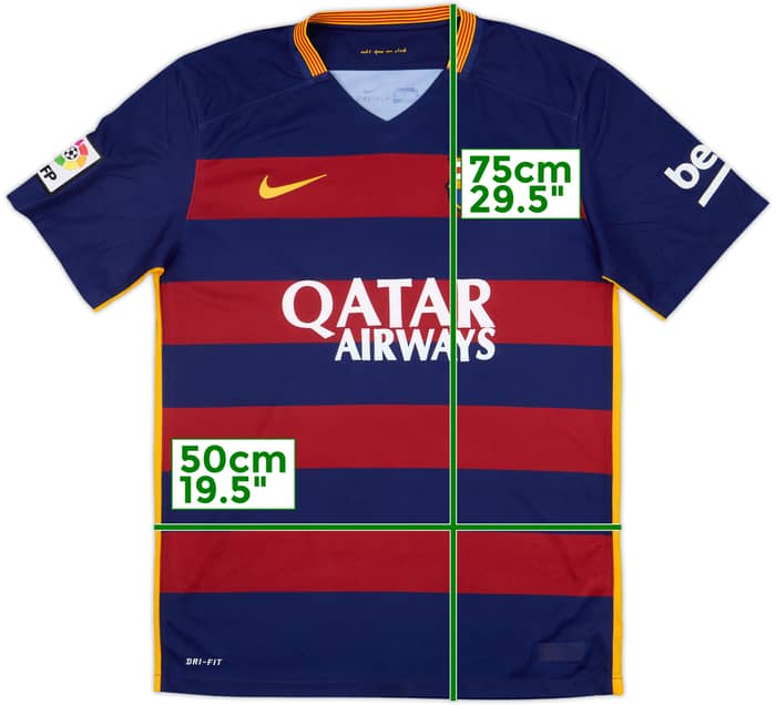 2015-16 Barcelona Home Shirt - 8/10 - (M)