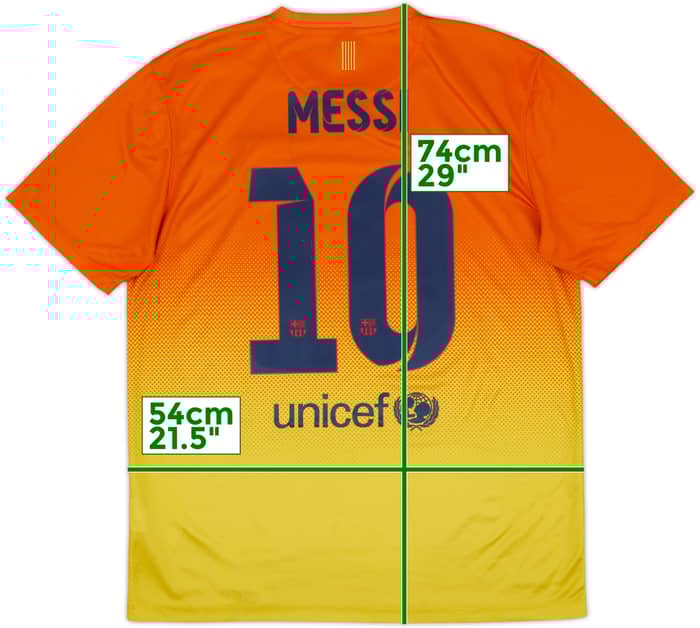 2012-13 Barcelona Basic Away Shirt Messi #10 - 6/10 - (L)