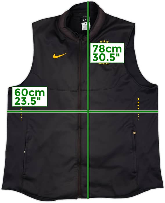 2010-11 Brazil Nike Padded Gilet - 7/10 - (L)