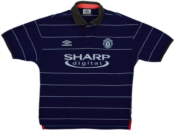 1999-00 Manchester United Away Shirt Scholes #18 - 8/10 - (M)