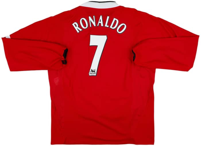 2004-06 Manchester United Home L/S Shirt Ronaldo #7 - 10/10 - (XXL)