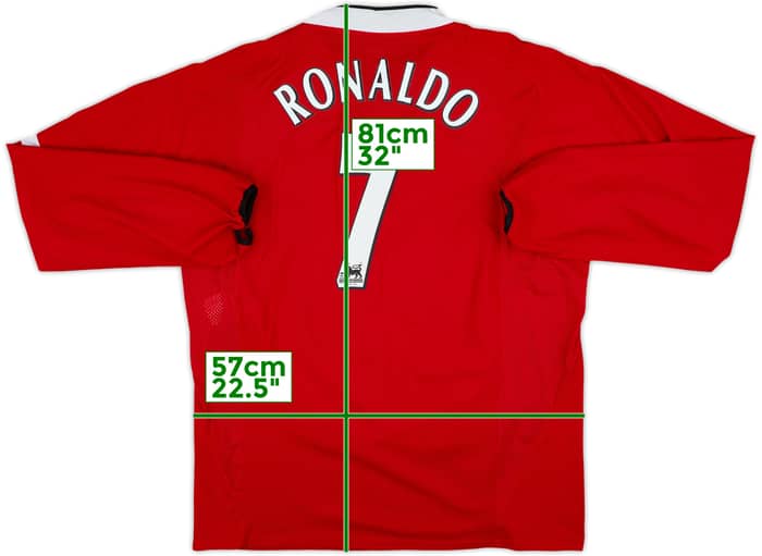 2004-06 Manchester United Home L/S Shirt Ronaldo #7 - 10/10 - (XXL)