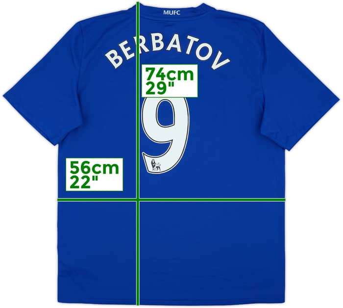 2008-09 Manchester United Third Shirt Berbatov #9 - 6/10 - (L)