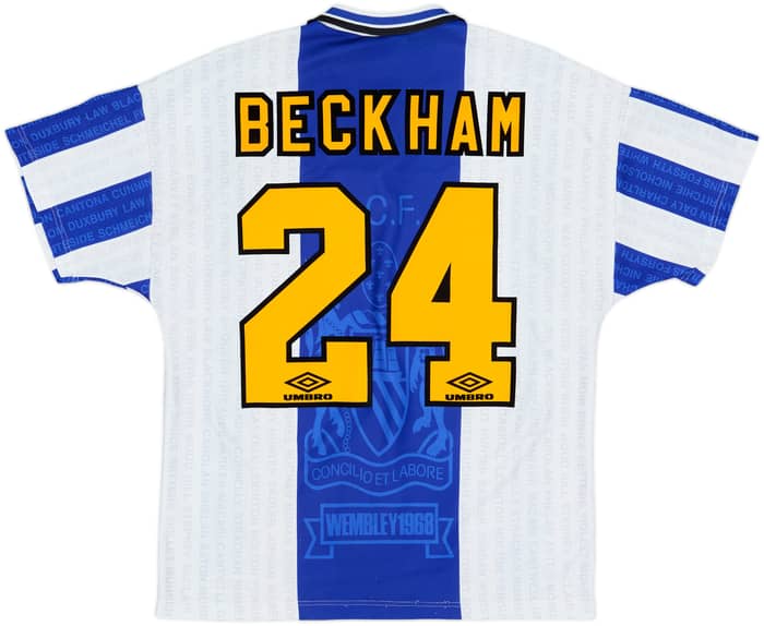 1994-96 Manchester United Third Shirt Beckham #24 - 8/10 - (M)