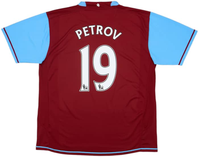 2007-08 Aston Villa Home Shirt Petrov #19 - 7/10 - (XL)