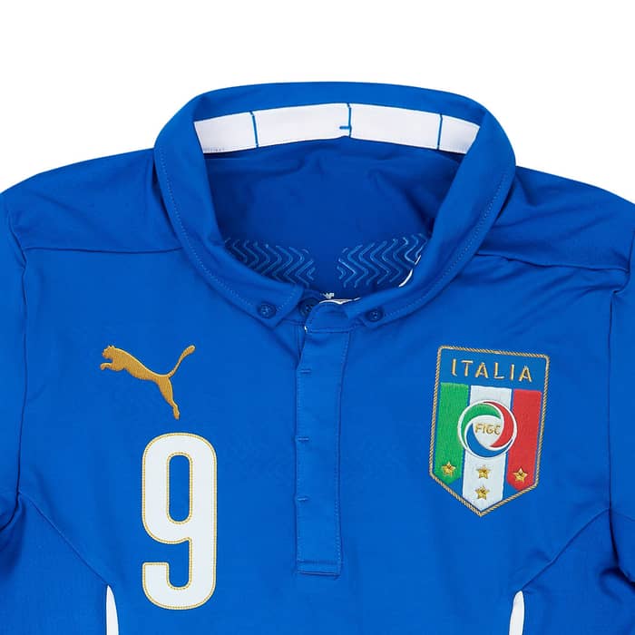 2014-15 Italy Match Issue Home Shirt Immobile #9