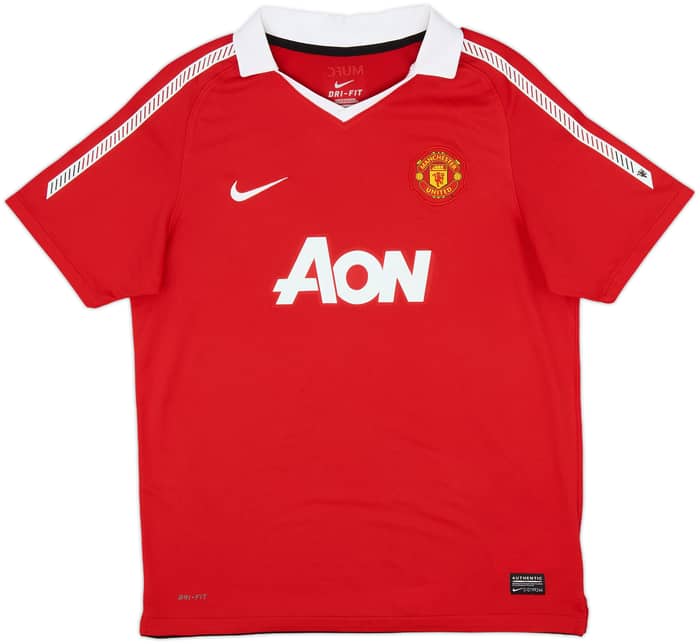 2010-11 Manchester United Home Shirt Rooney #10 - 8/10 - (XL.Boys)