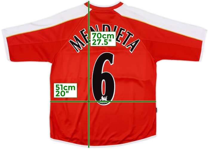 2006-07 Middlesbrough Home Shirt Mendieta #6 - 8/10 - (S)