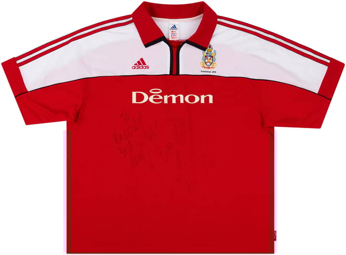 2000-01 Fulham Match Issue Signed Away Shirt #9 (Boa Morte)