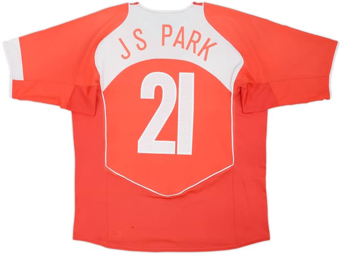 2004-06 South Korea Home Shirt J.S.Park #21 - 6/10 - (XL)