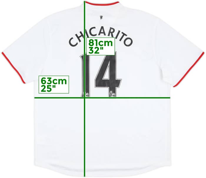 2012-14 Manchester United Away Shirt Chicharito #14 - 5/10 - (XXL)