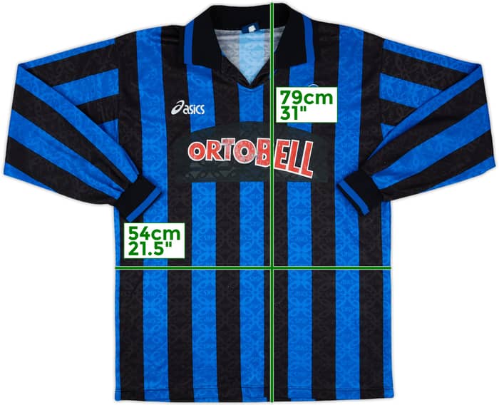 1995-96 Atalanta Match Issue Home L/S Shirt #2