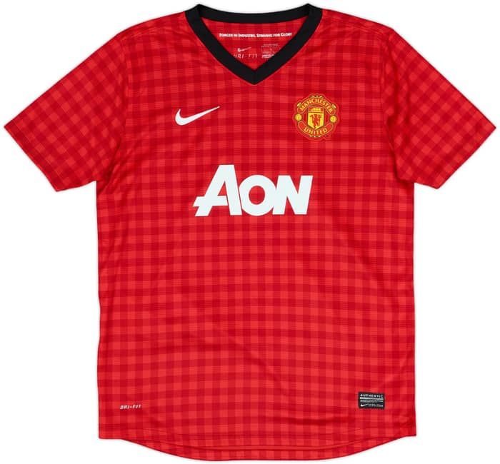 2012-13 Manchester United Home Shirt Evra #3 - 9/10 - (13-14 Years)