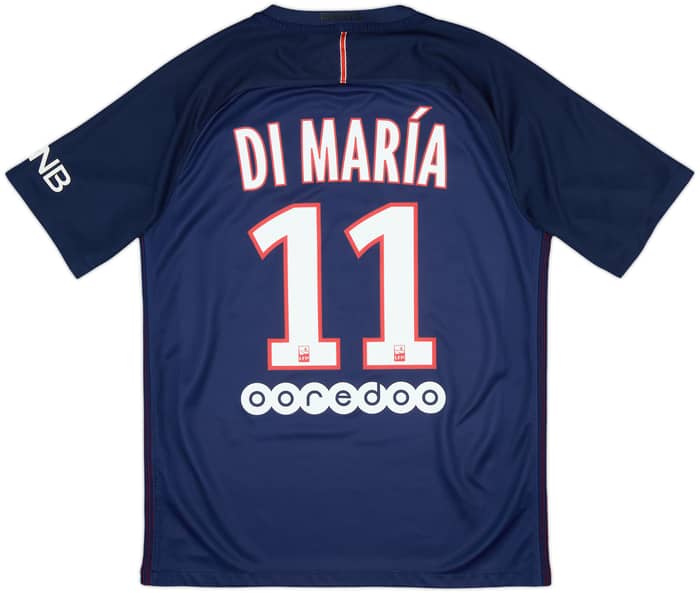 2016-17 Paris Saint-Germain Home Shirt Di Maria #11 - 8/10 - (M)