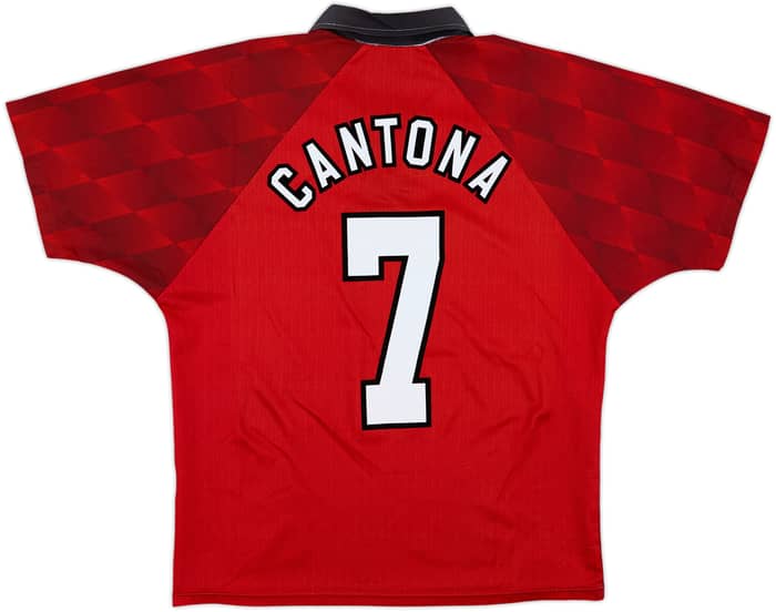 1996-98 Manchester United Home Shirt Cantona #7 - 6/10 - (M)