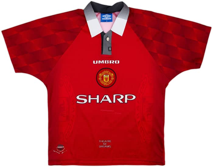 1996-98 Manchester United Home Shirt Cantona #7 - 7/10 - (M)