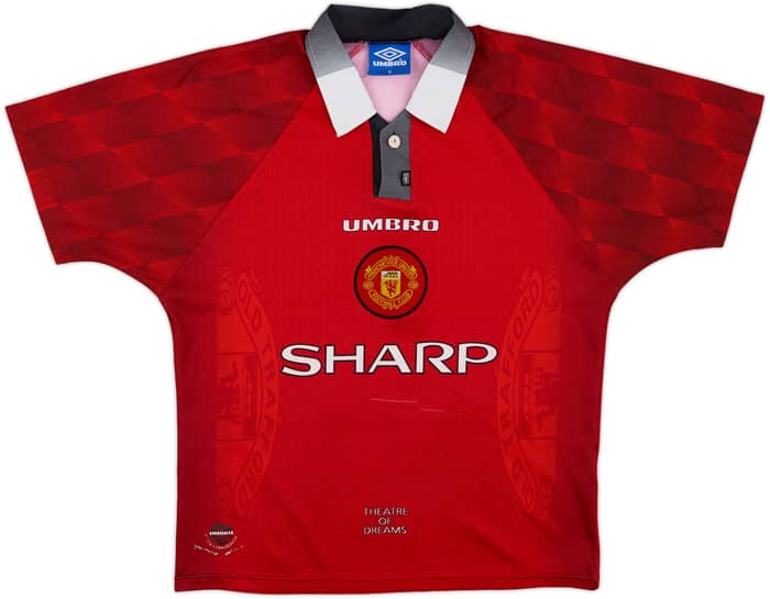 1996-98 Manchester United Home Shirt Cantona #7 - 6/10 - (M)