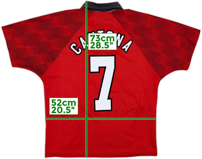 1996-98 Manchester United Home Shirt Cantona #7 - 6/10 - (M)