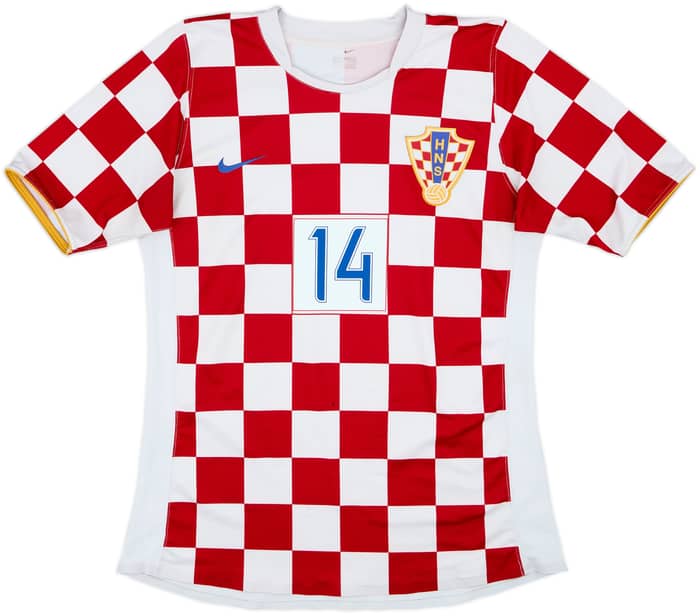 2006-08 Croatia Player Issue Home Shirt Modric #14 - 8/10 - (L)