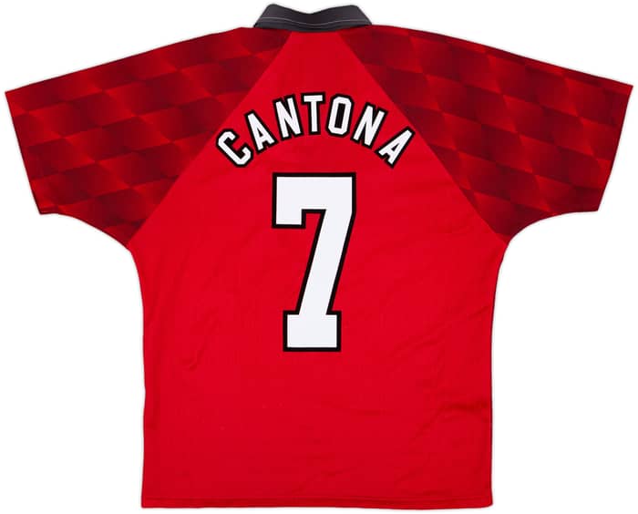 1996-98 Manchester United Home Shirt Cantona #7 - 8/10 - (M)