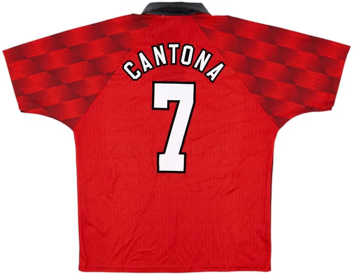 1996-98 Manchester United Home Shirt Cantona #7 - 6/10 - (L)
