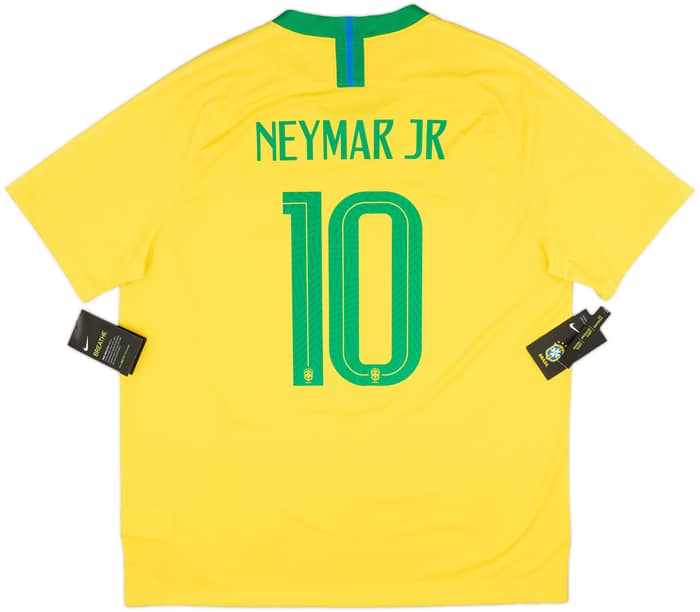 2018-19 Brazil Home Shirt Neymar Jr #10 (XL)