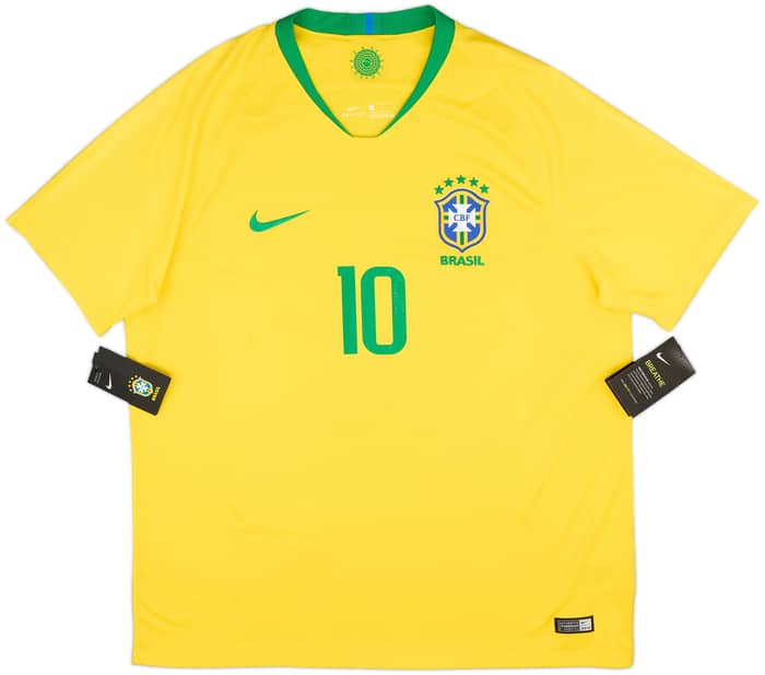 2018-19 Brazil Home Shirt Neymar Jr #10 (XL)