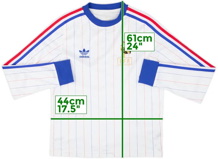 2004 France adidas 1978 Retro Away L/S Shirt - 7/10 - (XS)