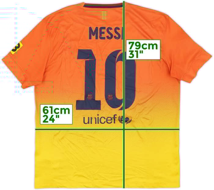 2012-13 Barcelona Away Shirt Messi #10 - 5/10 - (XL)
