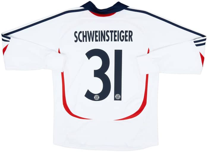 2006-07 Bayern Munich Away L/S Shirt Schweinsteiger #31 - 7/10 - (XL.Boys)